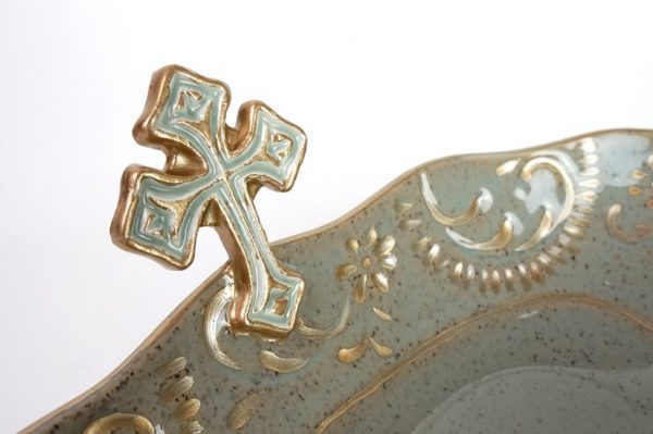 Cross Prayer Bowl (Large/French Blue) - Image 2