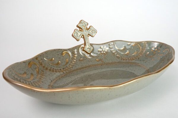 Cross Prayer Bowl (Large/French Blue) - Image 3