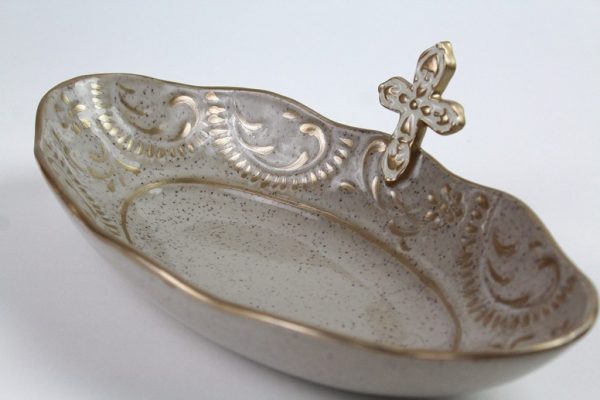 Cross Prayer Bowl (Large/Ivory) - Image 2