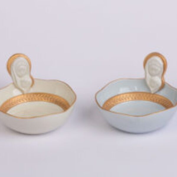 JFD_3370_crop Ave' Maria Bowl in Ivory and French Blue Porcelain